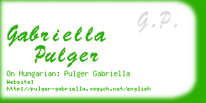 gabriella pulger business card